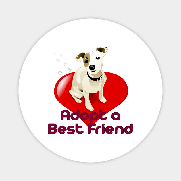 Adopt a Best Friend Magnet by Naves